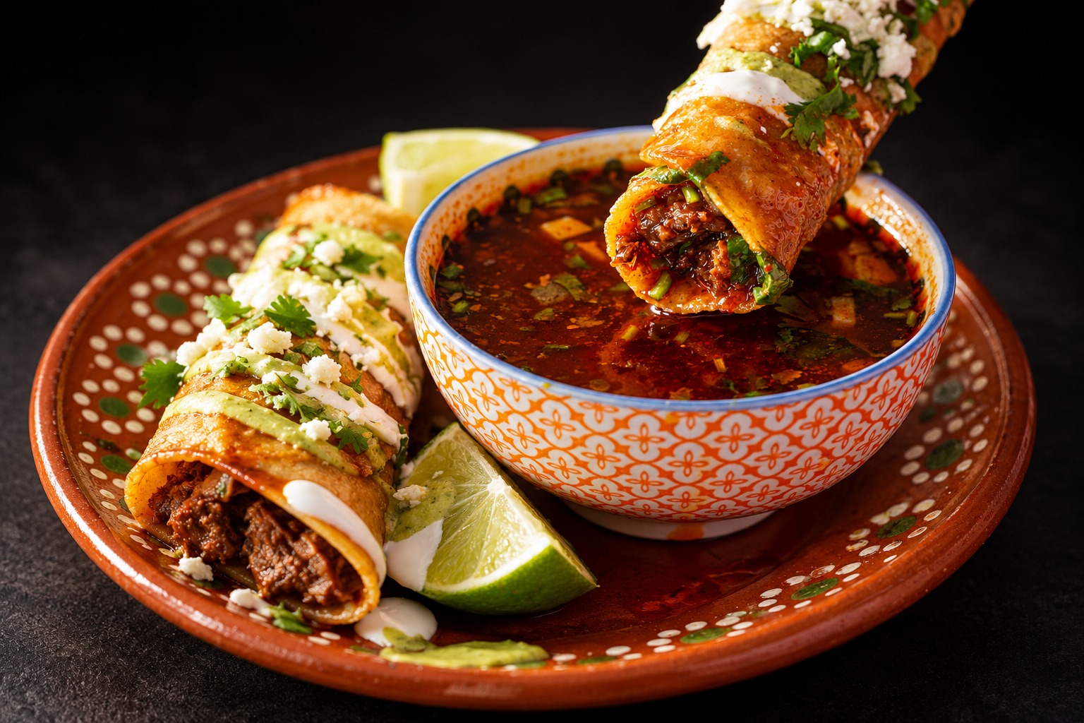 K-Birria Crunch Flautas